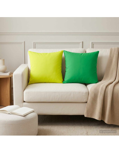 Cuscino da Lanciare 12 pz HEERLEN Verde 40 x 40 cm Poliestere
