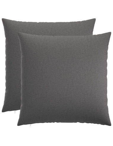 Cuscino con cuscino HEERLEN 2 pz Grigio Chiaro Tessuto