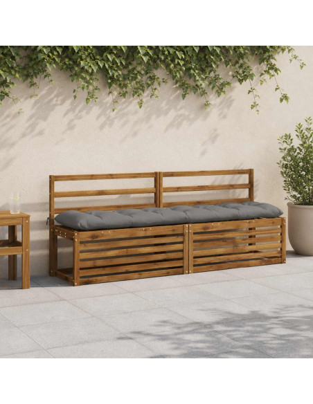 Cuscino per panchina VIANEN 100% Poliestere Grigio