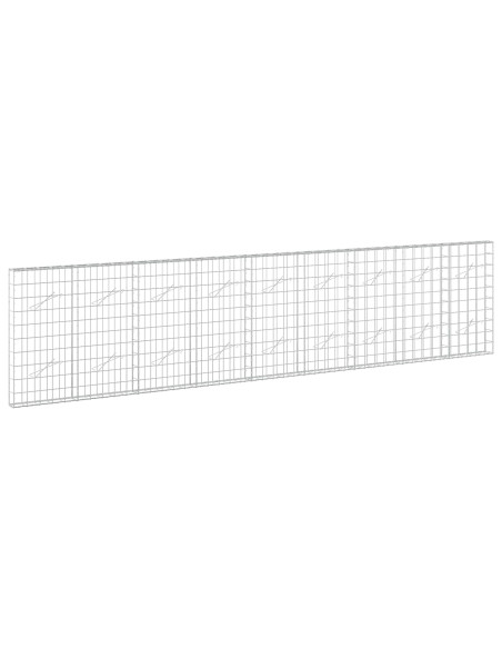 Gabione con filo da 5 mm e rete 10x10 cm 450x10x100 cm