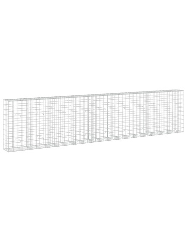 Gabione con filo da 5 mm e rete 10x10 cm 450x30x100 cm