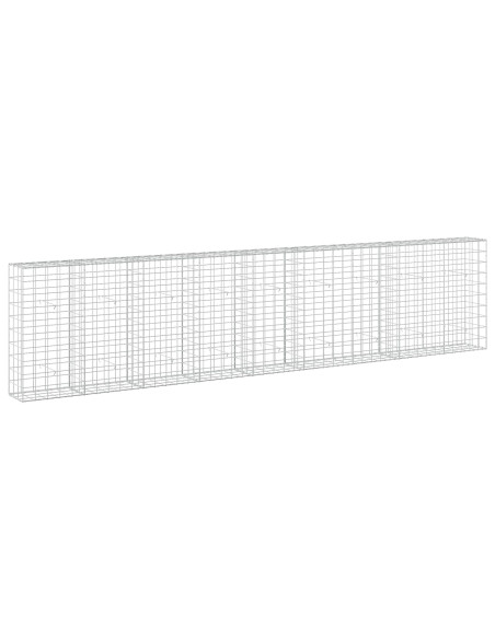 Gabione con filo da 5 mm e rete 10x10 cm 450x30x100 cm