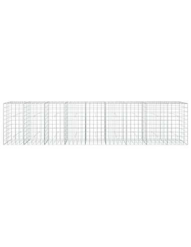 Gabione con filo da 5 mm e rete 10x10 cm 450x30x100 cm