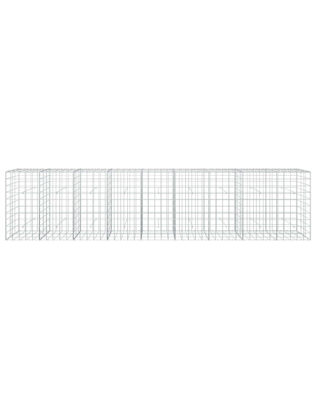 Gabione con filo da 5 mm e rete 10x10 cm 450x30x100 cm