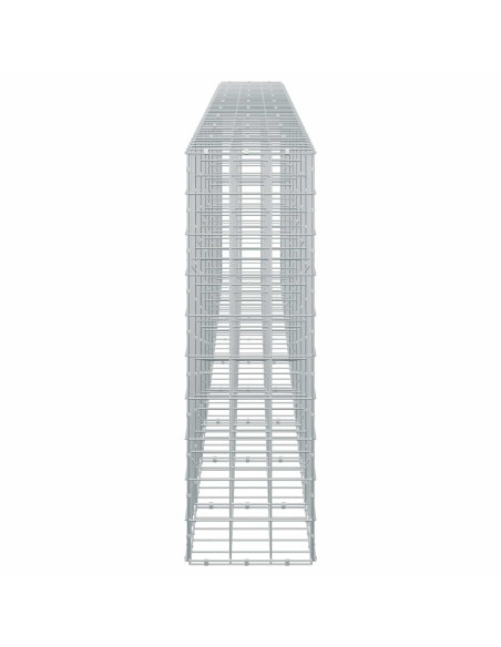 Gabione con filo da 5 mm e rete 10x10 cm 450x30x100 cm