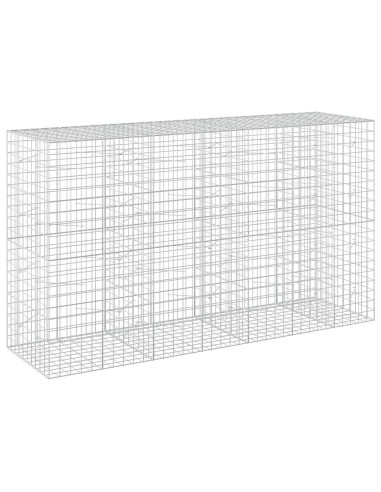 Gabione con filo da 5 mm e rete 10x10 cm 350x100x200 cm