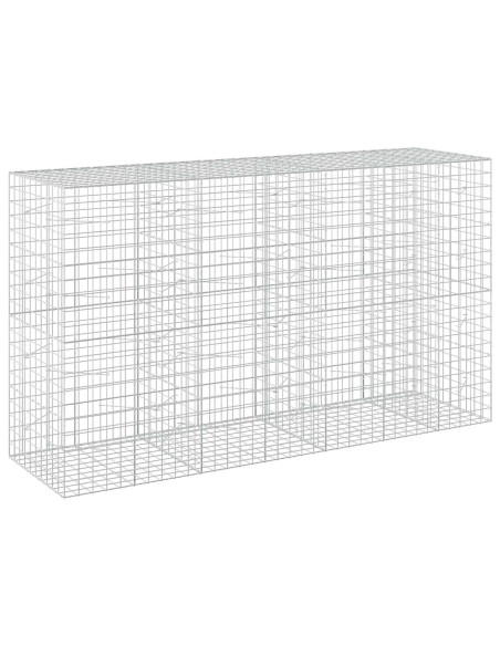 Gabione con filo da 5 mm e rete 10x10 cm 350x100x200 cm