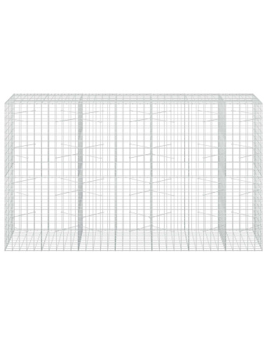 Gabione con filo da 5 mm e rete 10x10 cm 350x100x200 cm