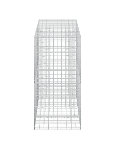 Gabione con filo da 5 mm e rete 10x10 cm 350x100x200 cm