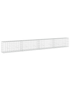 Gabione con filo da 5 mm e rete 10x10 cm 400x30x50 cm 2