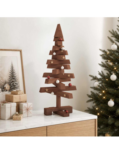 Albero di Natale in legno KOTKA 60 cm Legno Massello di Pino
