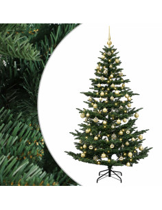Albero di Natale artificiale con palline 240 cm 300 LED 2
