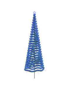 Albero di Natale a LED in tinsel con picchetto EKENAS 400 cm 2
