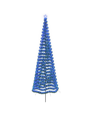 Albero di Natale a LED in tinsel con picchetto EKENAS 400 cm