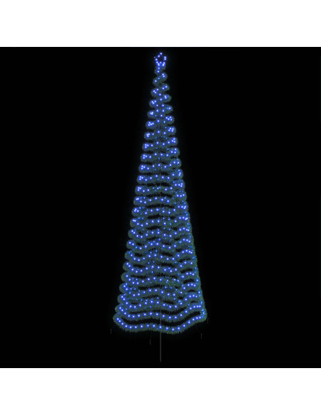 Albero di Natale a LED in tinsel con picchetto EKENAS 400 cm
