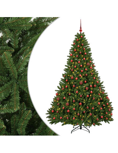 Albero di Natale artificiale verde chiaro con palline 300 cm