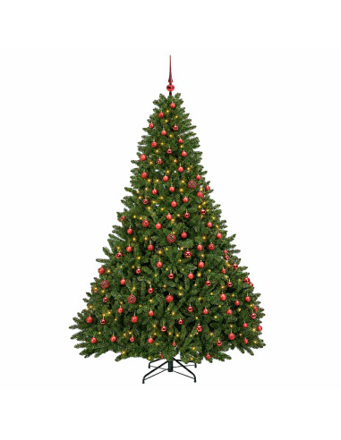 Albero di Natale artificiale verde chiaro con palline 300 cm