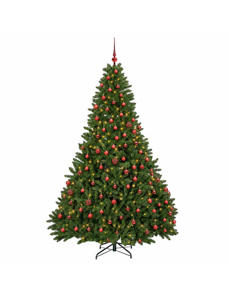 Albero di Natale artificiale verde chiaro con palline 300 cm