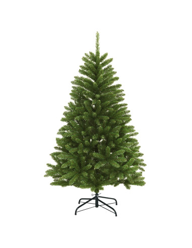 Albero di Natale Artificiale con Rami Pieghevoli 150 cm 150 LED