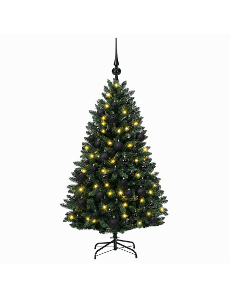 Albero di Natale artificiale verde medio con palline 270 cm