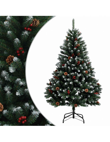 Albero di Natale Artificiale con Rami Pieghevoli 180 cm PVC