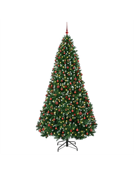 Albero di Natale artificiale verde con pallina 270 cm 600 LED
