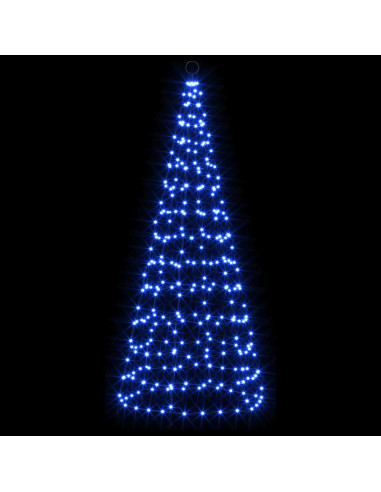 Luci per albero di Natale con picchetti e asta per bandiera