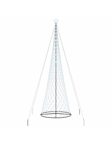 Albero di Natale LED con 455 LED Bianco freddo 399 cm Metallo