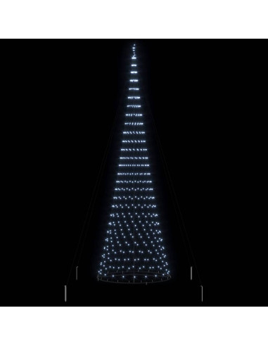 Albero di Natale LED con 455 LED Bianco freddo 399 cm Metallo