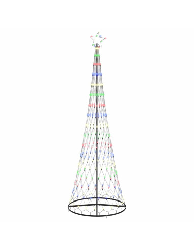 Albero di Natale LED con 355 LED Multicolore 302,5 cm Metallo