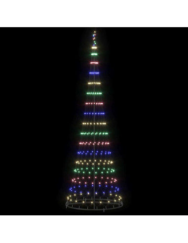Albero di Natale LED con 355 LED Multicolore 302,5 cm Metallo