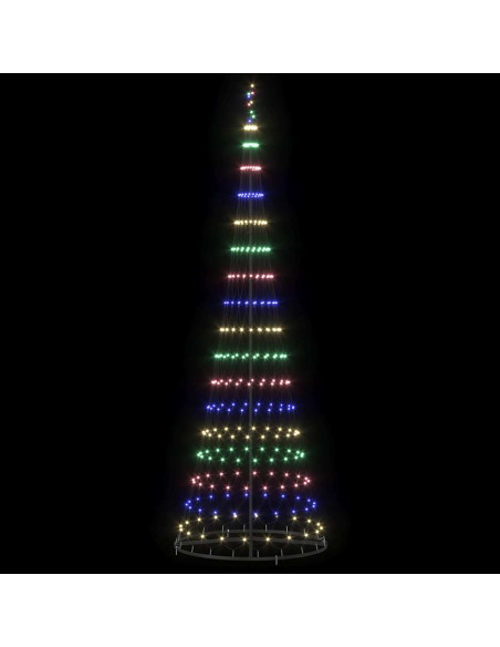 Albero di Natale LED con 355 LED Multicolore 302,5 cm Metallo