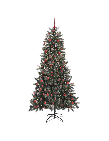 Albero di Natale artificiale con 300 LED Verde 210 cm
