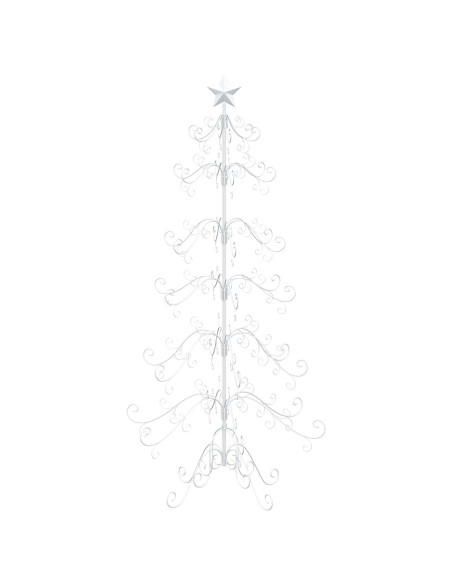 Albero di Natale in metallo KUOPIO 180 cm acciaio White