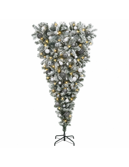 Albero di Natale artificiale rovesciato con rami snodati 120 cm