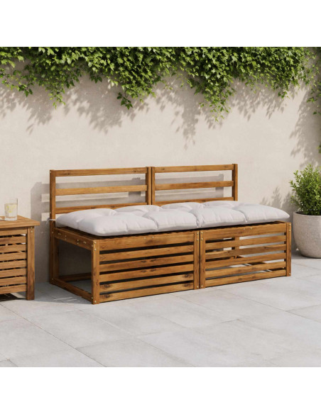 Cuscino per panchina VIANEN 100% Poliestere Bianco