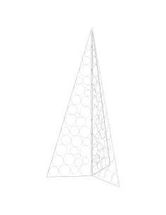 Albero di Natale in metallo KUOPIO 180 cm Acciaio Bianco 2