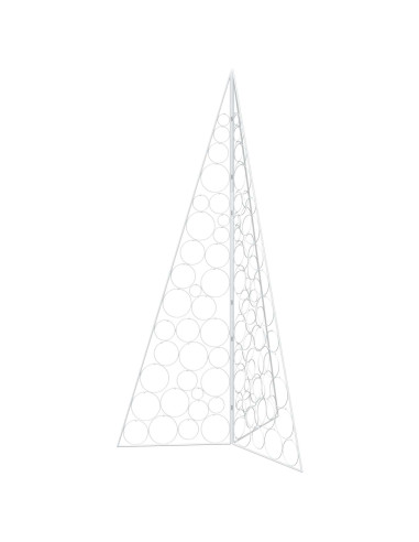 Albero di Natale in metallo KUOPIO 180 cm Acciaio Bianco