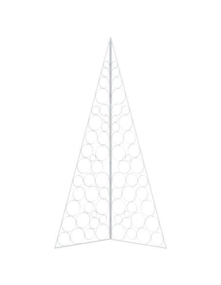 Albero di Natale in metallo KUOPIO 180 cm Acciaio Bianco