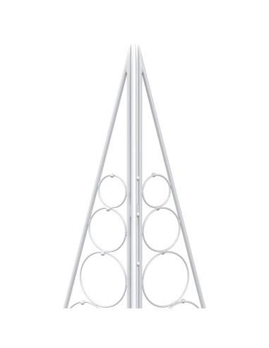 Albero di Natale in metallo KUOPIO 180 cm Acciaio Bianco