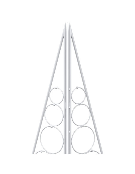 Albero di Natale in metallo KUOPIO 180 cm Acciaio Bianco