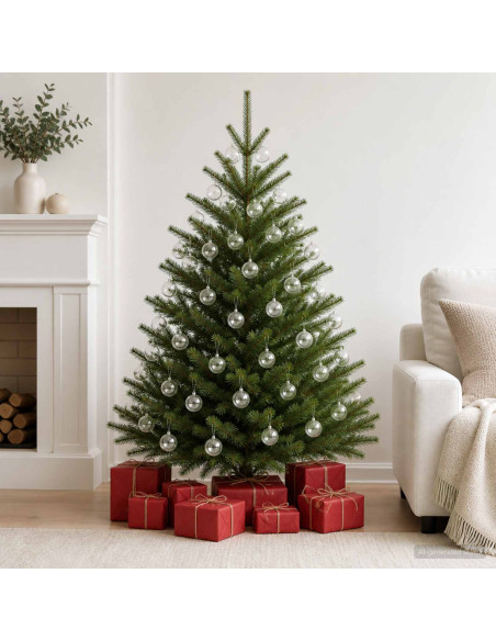 Set di Palline di Natale 50 pz Trasparente Diam. 5 cm Plastica