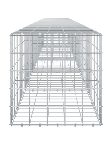 Gabione con filo da 5 mm e rete 10x10 cm 600x50x50 cm