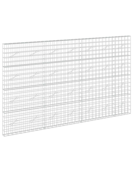 Gabione con filo da 5 mm e rete 10x10 cm 350x10x200 cm
