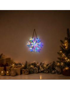 Fiocco di neve LED prismatico iridescente Multicolore