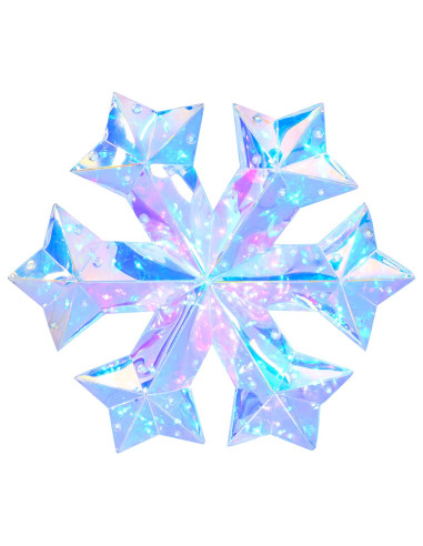 Fiocco di neve LED prismatico iridescente Multicolore