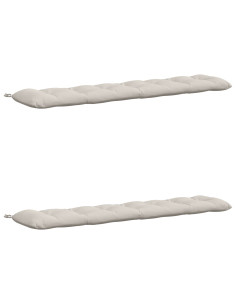 Cuscini per Panchina VIANEN 2 pz 100% Poliestere Bianco 2
