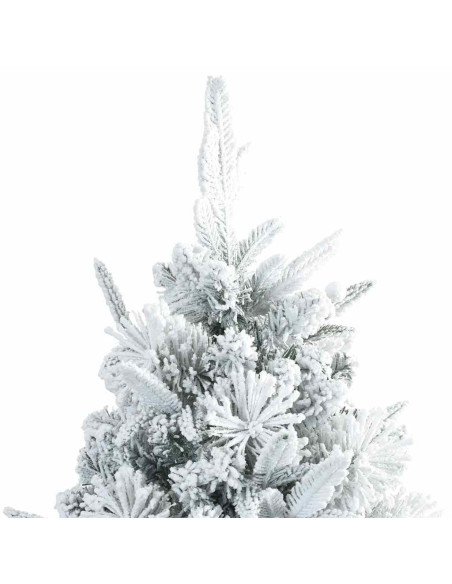 Albero di Natale Artificiale con Rami Pieghevoli Bianco 210 cm