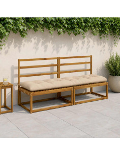 Cuscini per Panchina VIANEN 2 pz 100% Poliestere Crema