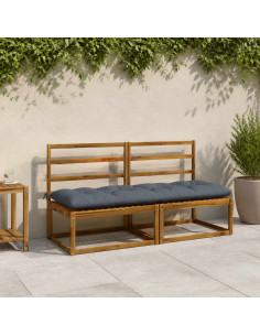 Cuscini per Panchina VIANEN 2 pz 100% Poliestere Blu